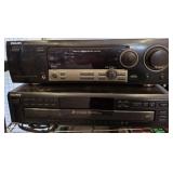 Philips Receiver and Sony CD Player