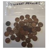 Bag of 50 Wheat Pennies