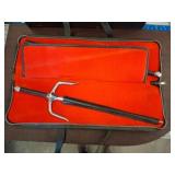 Metal Sai in Black Carrying Case