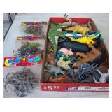 Toy Figures and Plastic Lizards