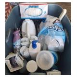 Bin of Household Items and Utensils c1