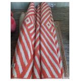 Two Area Rugs With Geometric Patterns c1