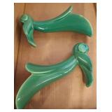 Pottery Green Wall Pockets