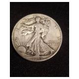 1945 Walking Liberty Half Dollar Coin