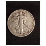 1945 Walking Liberty Half Dollar Coin