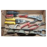 Hand Tools in Cardboard Box
