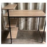 Industrial-Style Wood and Metal Desk c5
