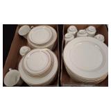 Gibson China Dinnerware Set with Gold Trim
