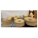 Mid-Century Red Wing Dinnerware Set