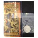 Florida Goldback Note and Silver Coin