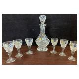 Bohemia Crystal Decanter Set with Six Glasses