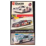 3 Stock Car Model Kits by AMT, Revell, Monogram