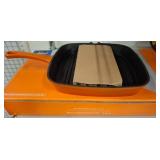 Enameled Cast Iron Grill Pan, 10.5-Inch