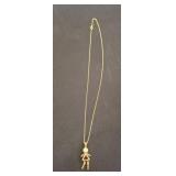 Sterling Pendant Necklace with Gem Accents