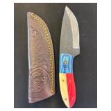 Custom Knife with Leather Sheath
