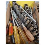 Hand Tools Including Sockets and Screwdrivers