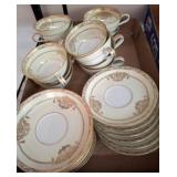 Noritake Bancroft Porcelain Tea Cups and Saucers