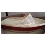Ceramic Boat-Shaped Decorative Dish