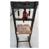 12-Ton Shop Press with Hydraulic Bottle Jack r2