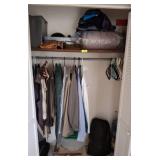 Contents of Closet Including Clothing and Gear