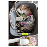 Bin of Plumbing Supplies and Fittings