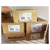 Kwikset Tustin Door Handle Sets, Satin Nickel