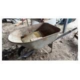 Kobalt Metal Wheelbarrow with Pneumatic Tire