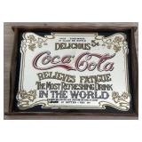 Coca-Cola Wooden Serving Tray with Vintage Ad Desi