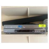 Samsung DVD/VHS Player and Sony Sound Bar