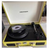 Crosley Portable Turntable in Yellow Case