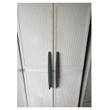 Tall Plastic Storage Cabinet with Shelving