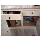 Contents of island Including Household Items