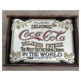 Coca-Cola Wooden Serving Tray with Vintage Ad Desi