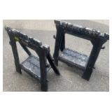 Task Force Plastic Folding Sawhorses