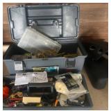 Plastic Toolbox with Electrical Supplies