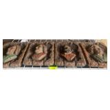 4 Carved Wood Plaques of Composers
