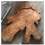 Natural Live Edge Wood Slab, 54x38 Inches