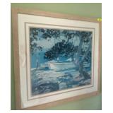 Framed Print of Serene Seascape by Berck