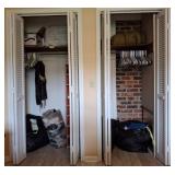 Closet Contents with Canyon Creek Leather Vest