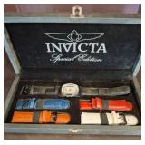 Invicta Watch with Multiple Straps in Case
