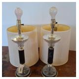 Table Lamps with Shades and Metal Bases