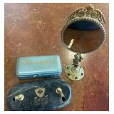 Mirror Stand, Sewing Kit, and Desk Name Holder