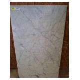 Rectangular White Marble Slab, 29x50 Inches