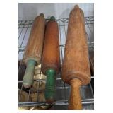 Three Wooden Rolling Pins