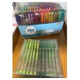 Shuttle Art 360-Pack Gel Pens and Refills