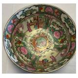 Porcelain Bowl with Floral and Figure Motifs
