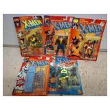 5 Marvel X-Men Action Figures in Packaging