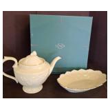 Lenox Porcelain Teapot and Serving Dish Set