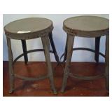 Round Metal Industrial Stools