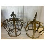 Metal Decorative Crown Sculptures